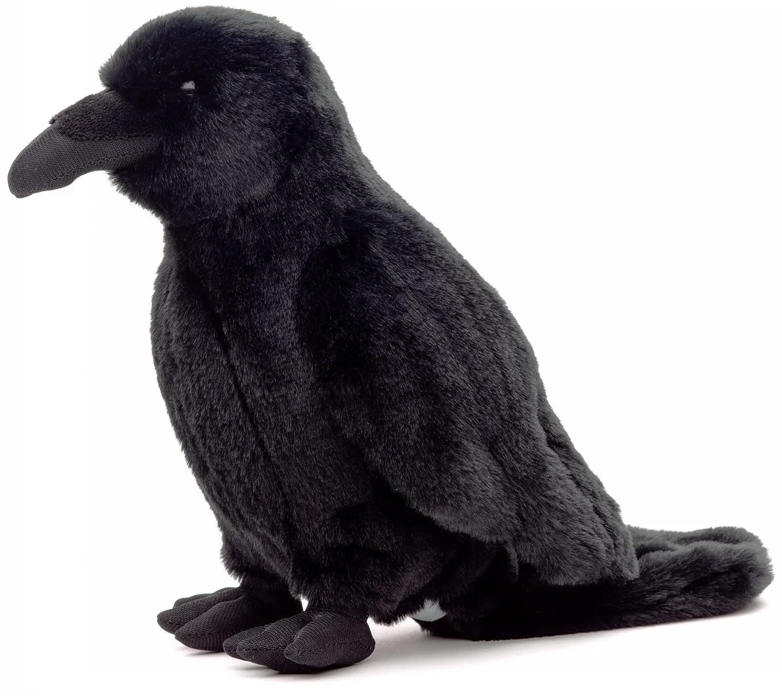 Плюшевий іграшковий птах Uni-Toys - Чорний ворон 23 см, фото №2