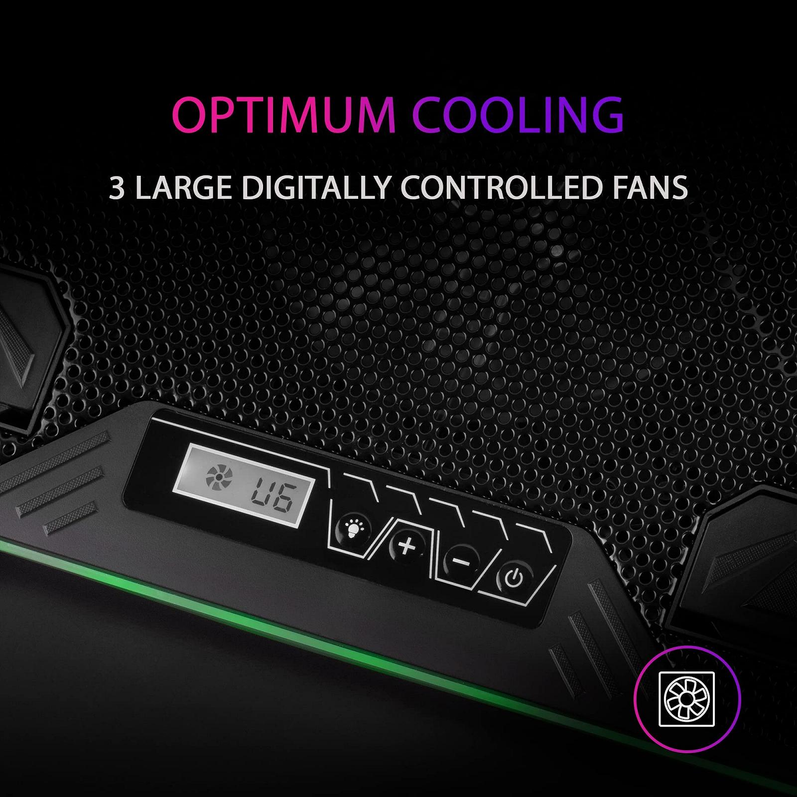 Подставка Тип Mars Gaming MNBC6 XL 19 дюймов ARGB, 3 вентилятора, Подставка для мобильного телефона, фото №5