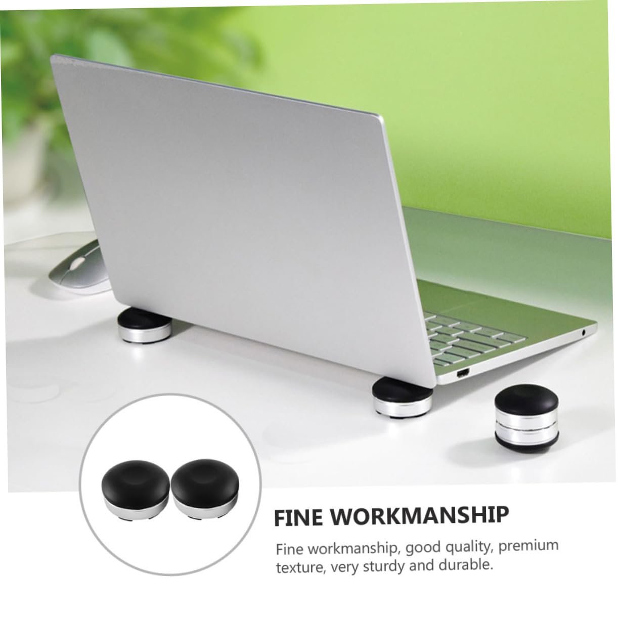 Подставка для ноутбука Yardenfun, регулируемая по высоте, эргономичная, универсальный держатель для настольного компьютера, ноутбука, 2 шт. в упаковке, фото №8