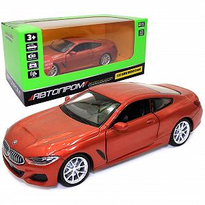 Игрушечная машинка металлическая BMW M850i Coupe Автопром БМВ Купе красный свет звук 14*3*6 см 68415 - Фото 1