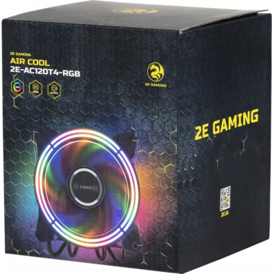 Кулер для ПК для процессора 2E Gaming Air Cool 2E-AC120T4-RGB, фото №8