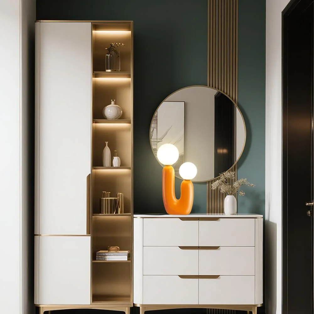 Настільна лампа LED Кактус G9 Помаранчева, фото №5