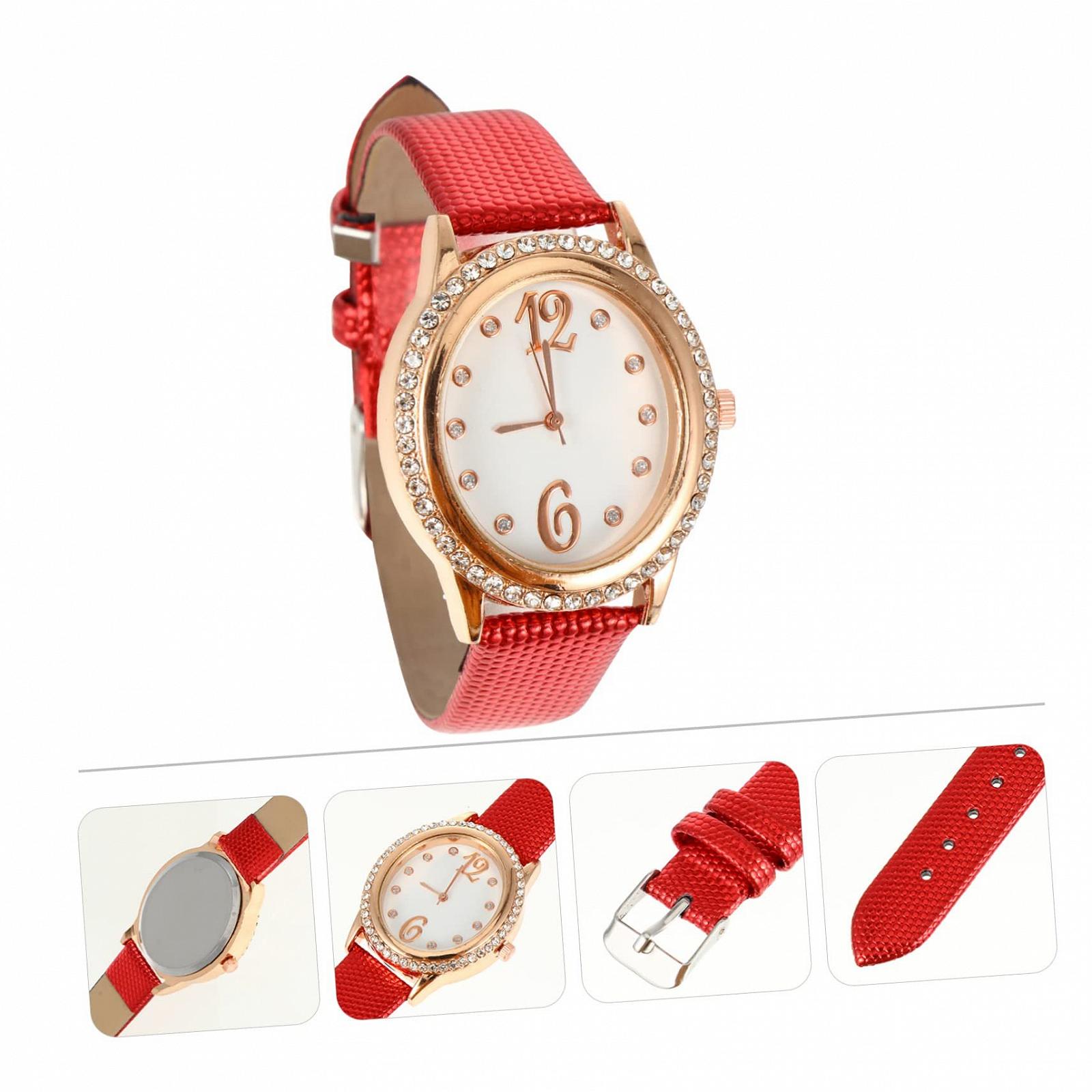 Часы Кварцевые LIFKOME Женские Деловые Красный Ремешок: Кожа, фото №3 Часы Кварцевые LIFKOME Женские Деловые Красный Ремешок: Кожа, фото №3