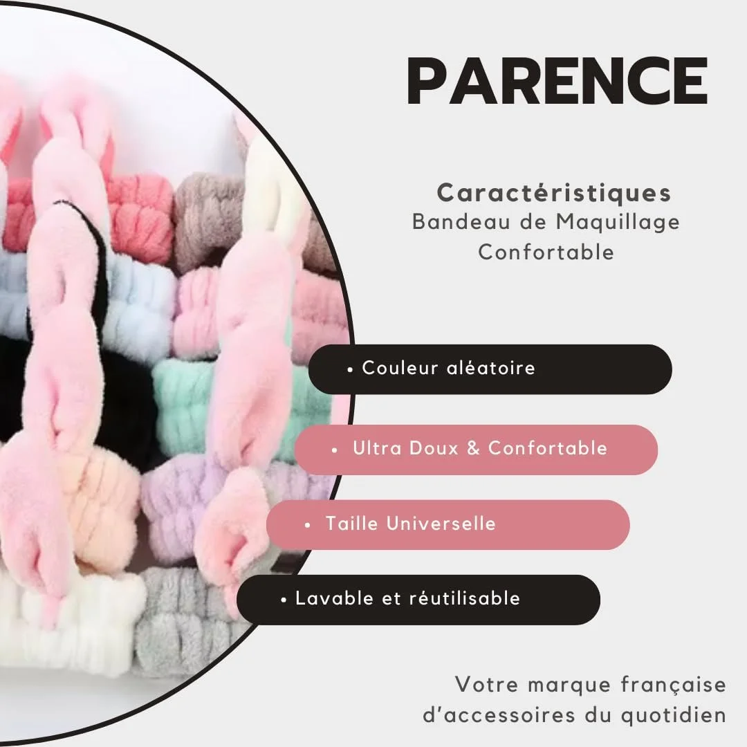 Пов'язка для макіяжу PARENCE. Вушка кролика Універсальний розмір, фото №8 Пов'язка для макіяжу PARENCE. Вушка кролика Універсальний розмір, фото №8