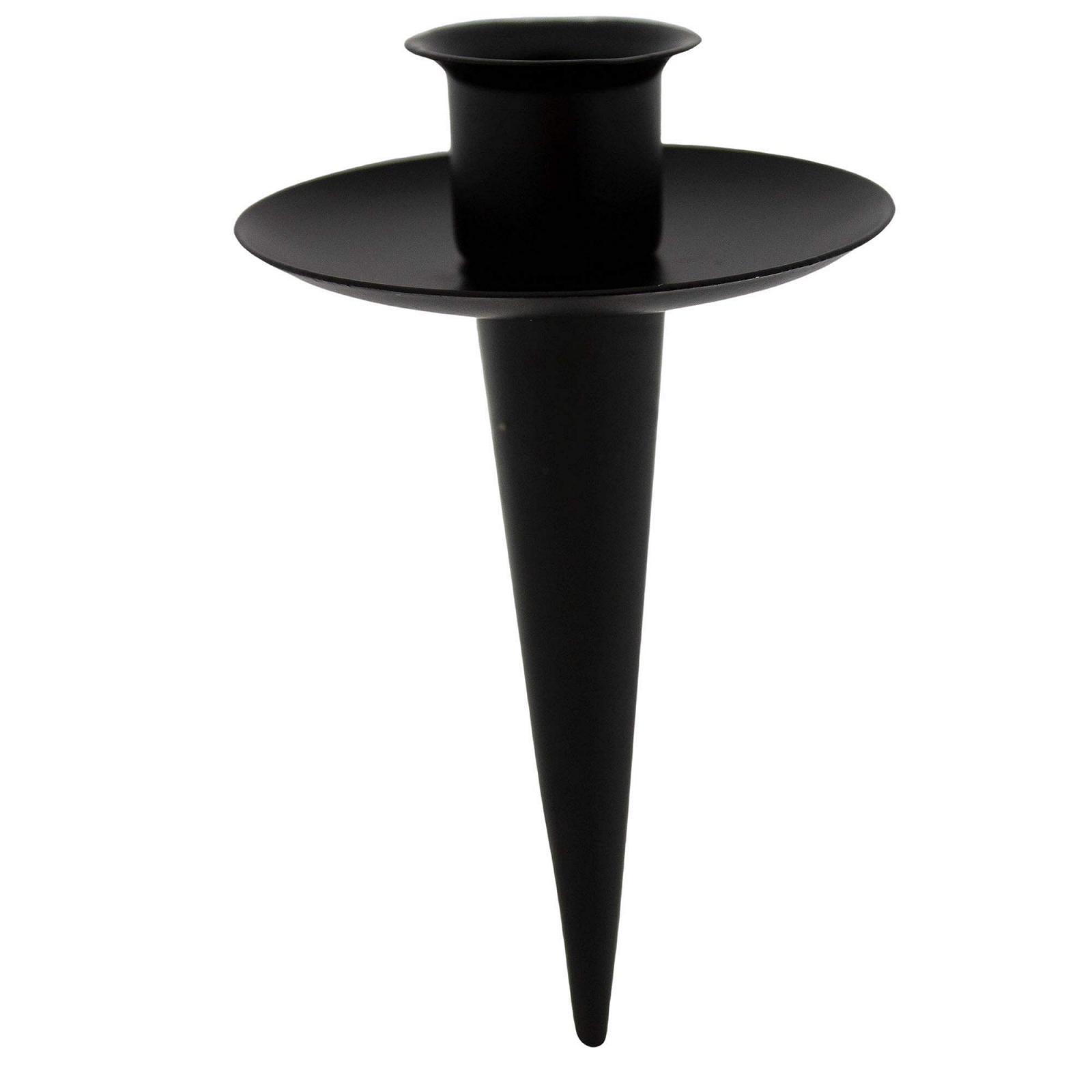 Підсвічник Annastore Набір 4 шт. Металевий Адвент Висота 10 см Чорний, фото №1