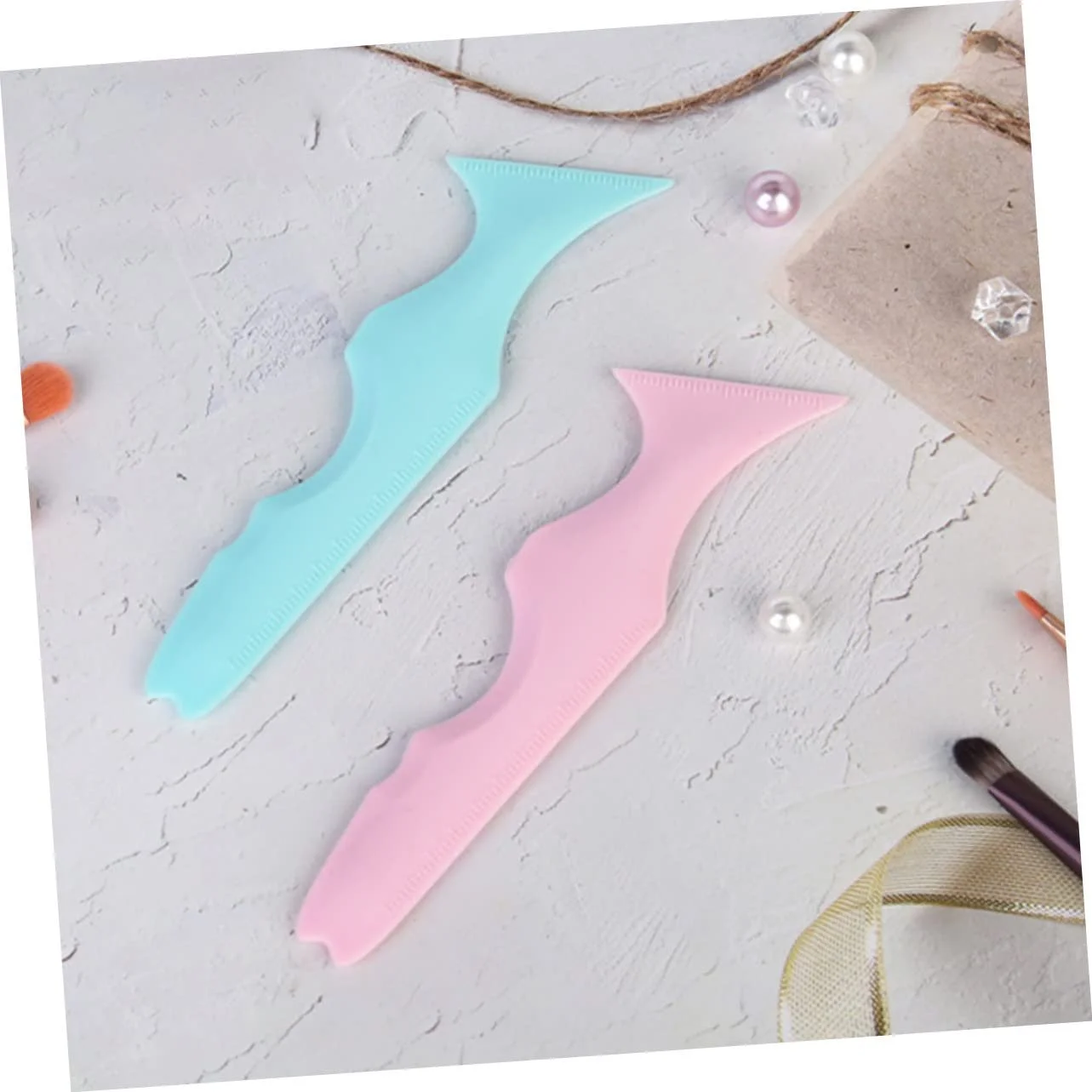 Трафарети для макіяжу Housoutil силіконова лінійка для краси, фото №7