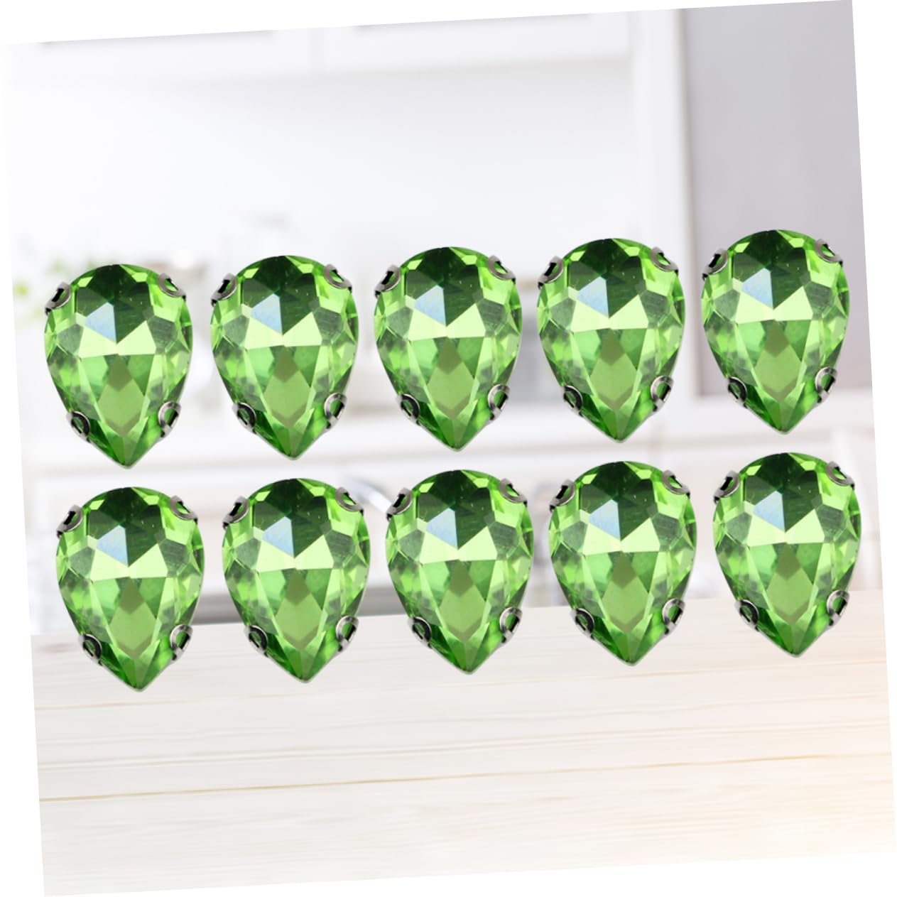 Стрази Крапля EXCEART Кристал для одягу, 50 шт., фото №4