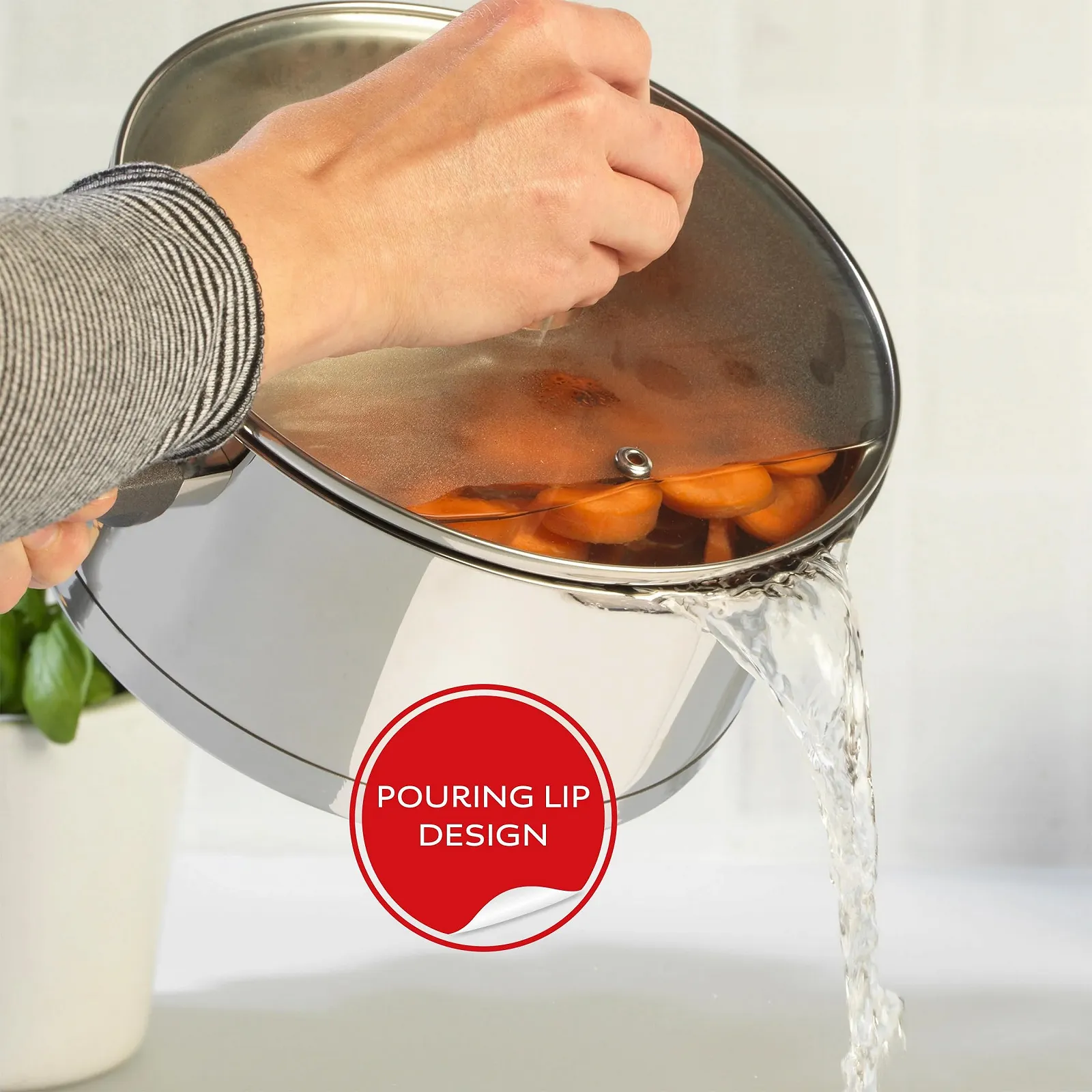 Кастрюля Russell Hobbs Excellence 18 см с крышкой 2 L Серебристый, фото №4 Кастрюля Russell Hobbs Excellence 18 см с крышкой 2 L Серебристый, фото №4