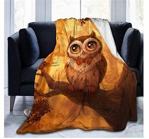 Покривало Фланель Фліс XL 150 x 200 см 3D Сова - Фото 1