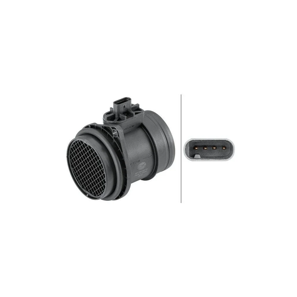 Датчик масової витрати повітря HELLA 8ET 358 095-451, фото №1