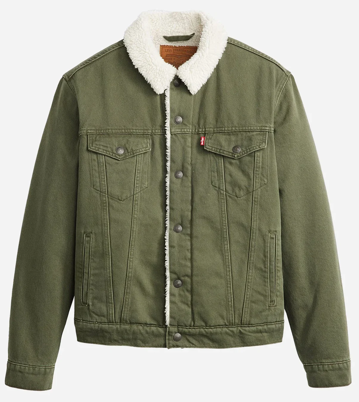 Джинсова куртка Levis - Type 3 Sherpa Trucker Forest Night - S, фото №5 Джинсова куртка Levis - Type 3 Sherpa Trucker Forest Night - S, фото №5