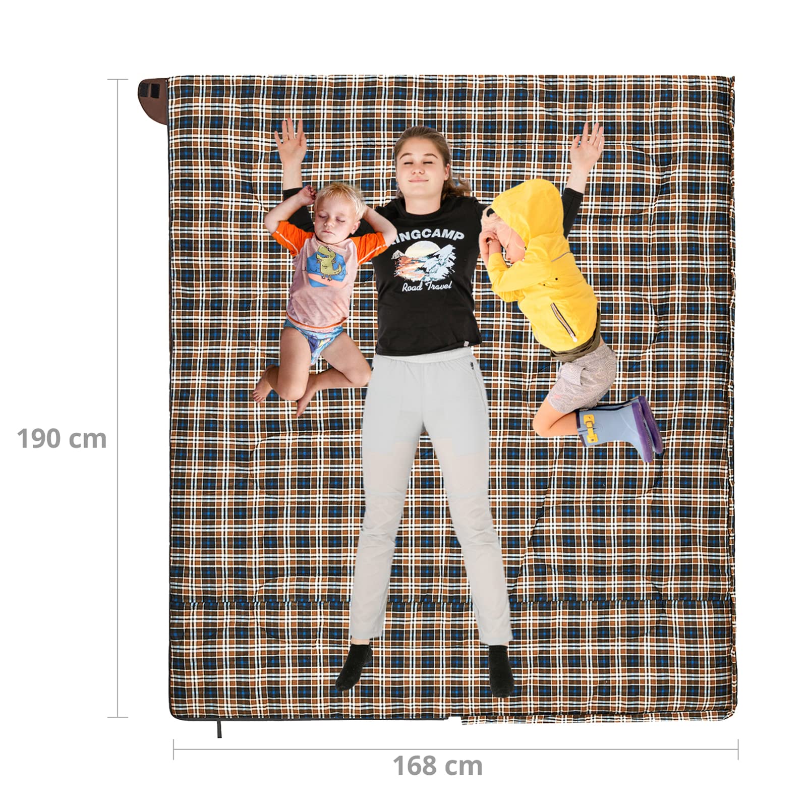 Спальный мешок KingCamp Snowflake 400 XL Cotton -15, фото №3