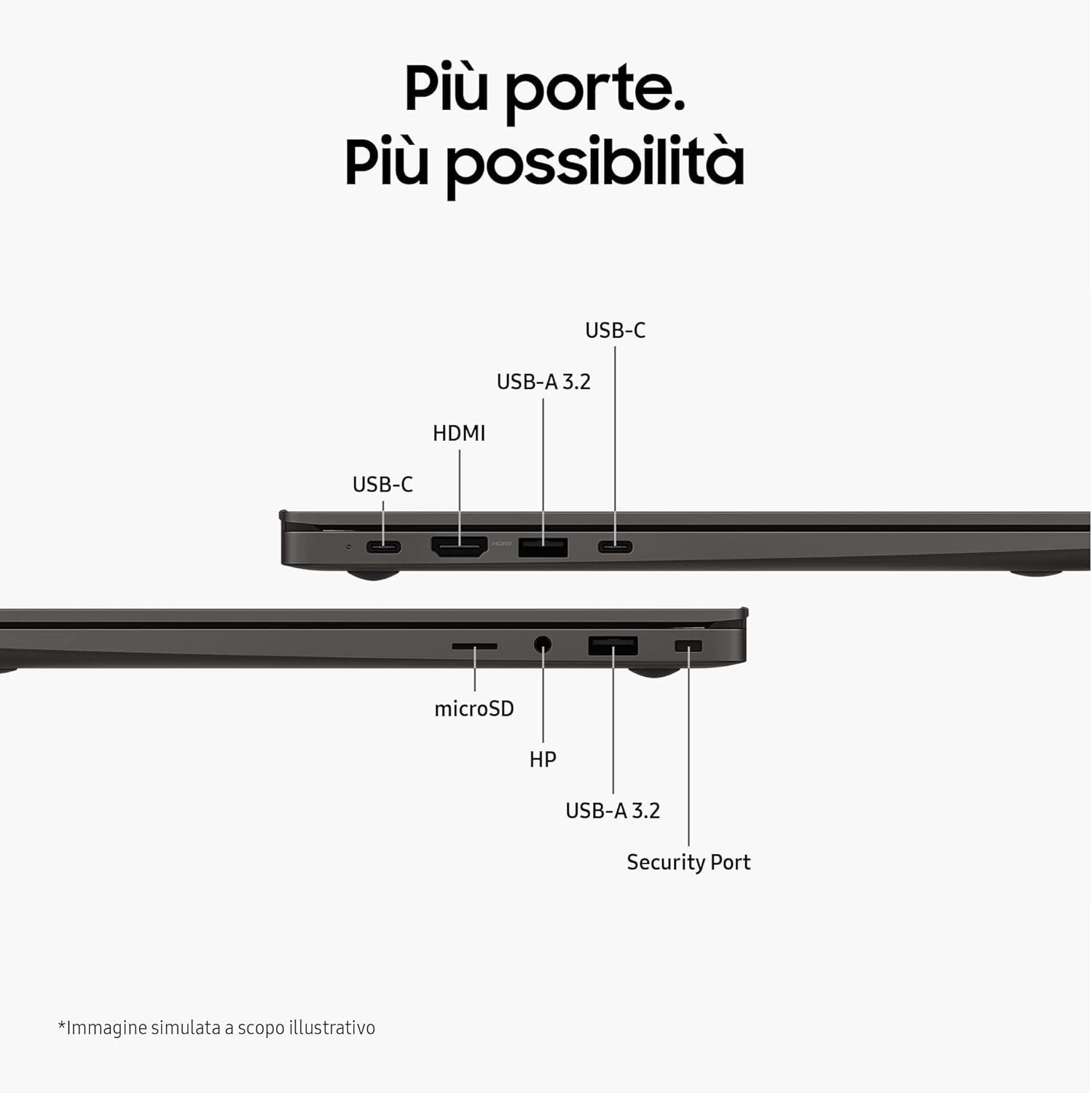 Ноутбук 15.6" Samsung Galaxy Book3 (750XFG-KA1IT) Intel Core i5-1335U RAM 8GB SSD 256GB 12год батарея Win11 Алюмінієвий корпус (UKR), фото №3