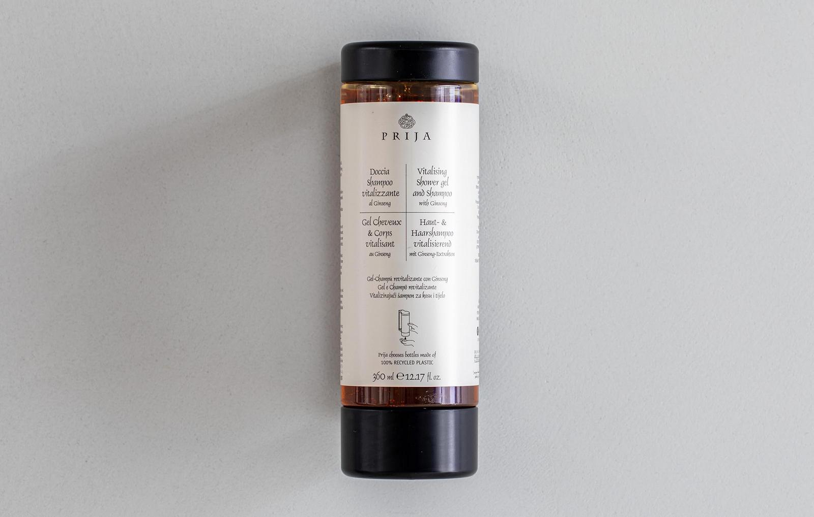 Гель для душу та шампунь Prija Skin & Hair Shampoo Revitalising з женьшенем 360 мл (набір із 18 шт.), фото №5 Гель для душу та шампунь Prija Skin & Hair Shampoo Revitalising з женьшенем 360 мл (набір із 18 шт.), фото №5