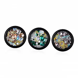 Набор для дизайна ногтей Ipetboom Стразы Розовое золото - Фото 1