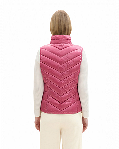 Безрукавка LIGHT WEIGHT VEST 1041486-16348 Tom Tailor Розовий M synthetic.ua - Фото 1