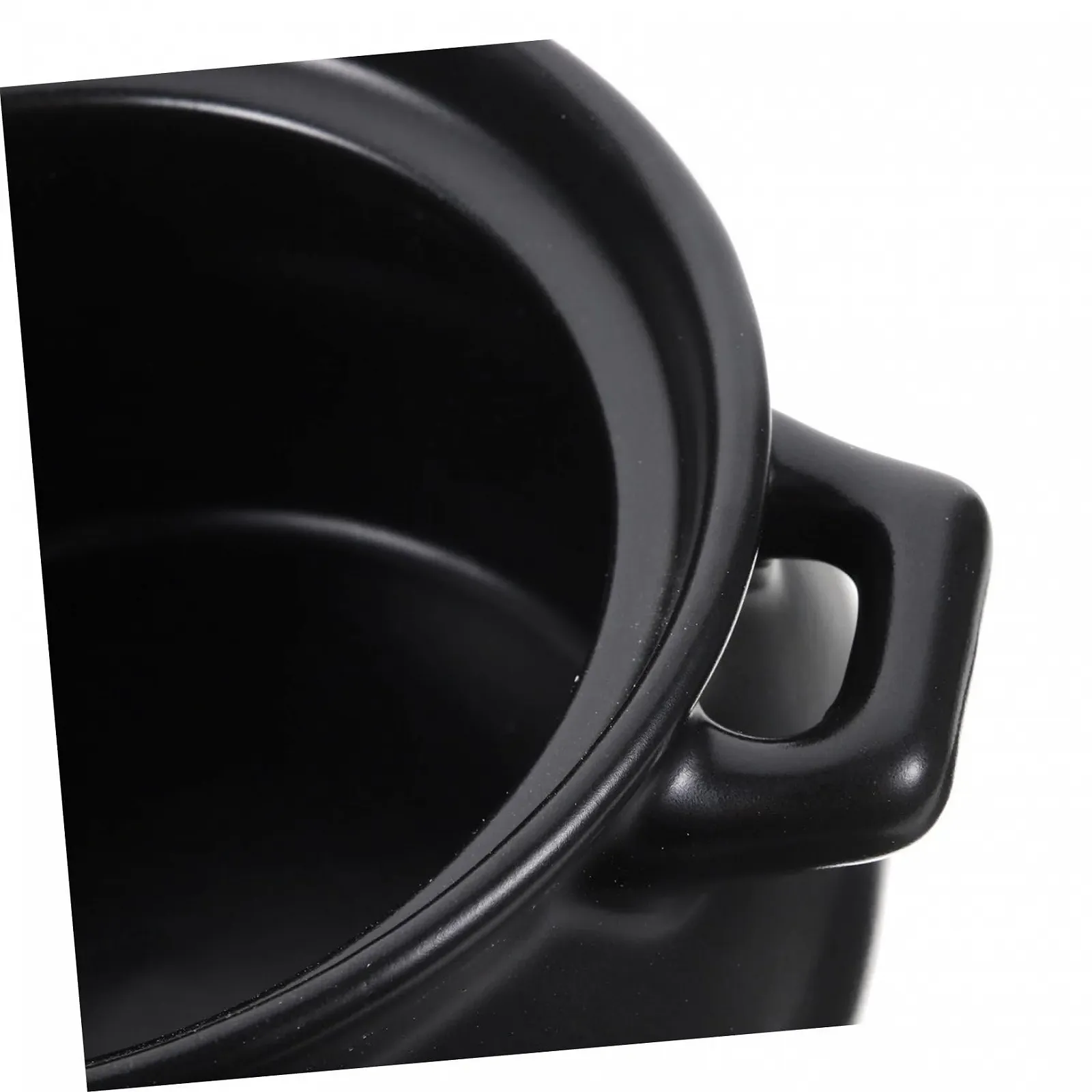 Каструля LIFKOME керамічна енергозберігаюча стійка до кислот та лугів з декоративним візерунком Чорна, фото №8