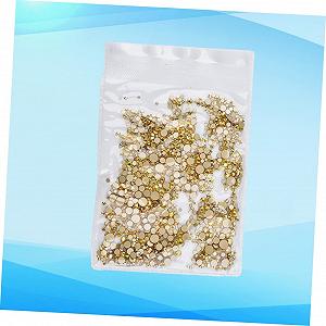 Стразы tastynails для маникюра 2880 шт, разных размеров, 3D блестки, плоские synthetic.ua - Фото 1