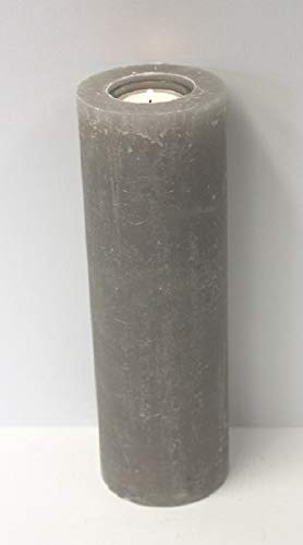 Свічка Kerzen Rustic Taupe 25 x 8 см З інкрустацією для чайної свічки, фото №1 Свічка Kerzen Rustic Taupe 25 x 8 см З інкрустацією для чайної свічки, фото №1