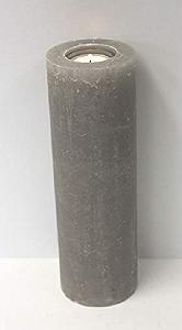 Свічка Kerzen Rustic Taupe 25 x 8 см З інкрустацією для чайної свічки - Фото 1