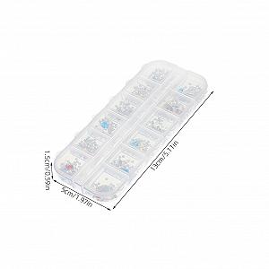 Стразы для ногтей 6 коробок, 12 цветов, драгоценные камни, украшения для ногтей, аксессуары для маникюра, стразы для маникюра, DIY стразы для маникюра synthetic.ua - Фото 1