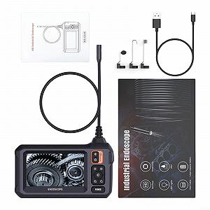 Эндоскоп Oniissy 4.3" IPS экран, промышленный, 1080P HD, 8 LED, 8 мм объектив 2,7 см, IP67 водонепроницаемая камера - Фото 1