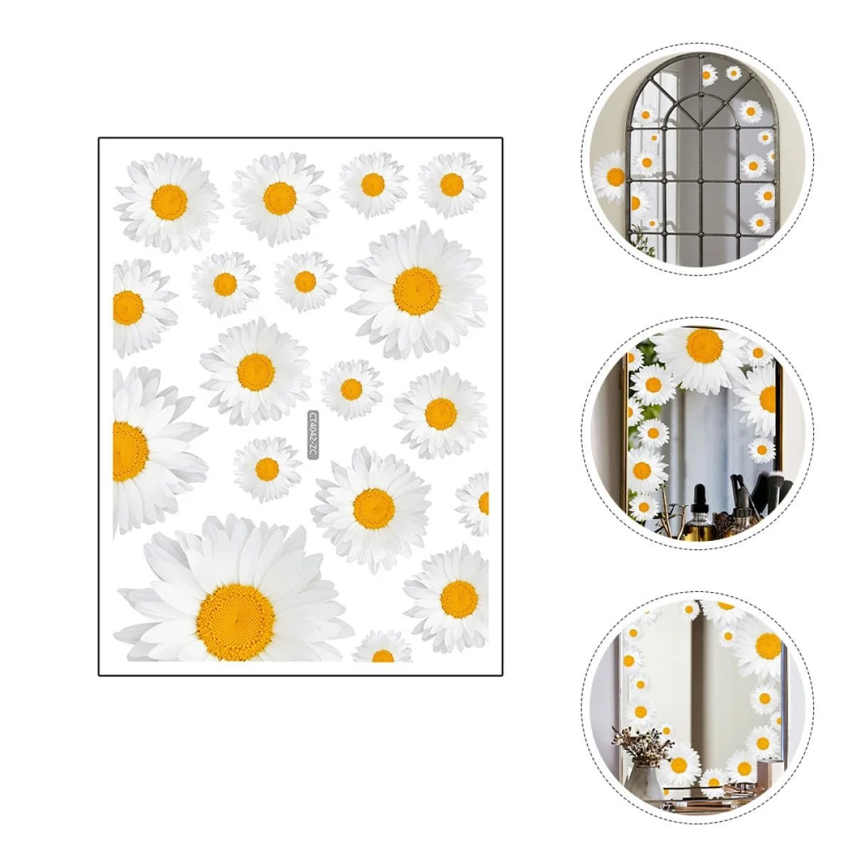 Наклейка на стіну VALICLUD White Small Blossoms самоклеюча, фото №4 Наклейка на стіну VALICLUD White Small Blossoms самоклеюча, фото №4