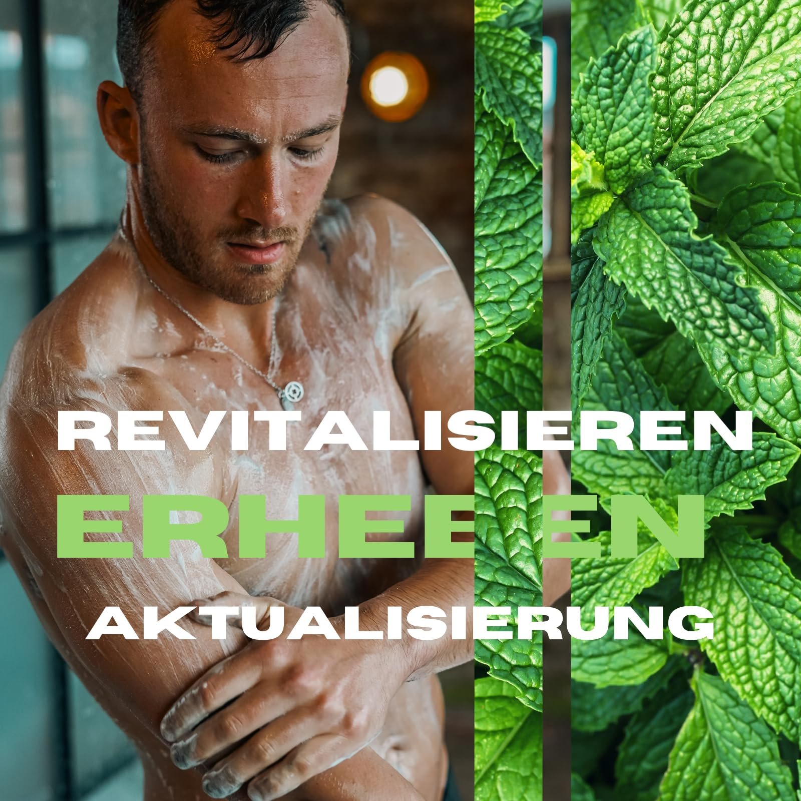 Гель для душа ManCave Men Wild Mint Дикая мята 500 мл, фото №4 Гель для душа ManCave Men Wild Mint Дикая мята 500 мл, фото №4