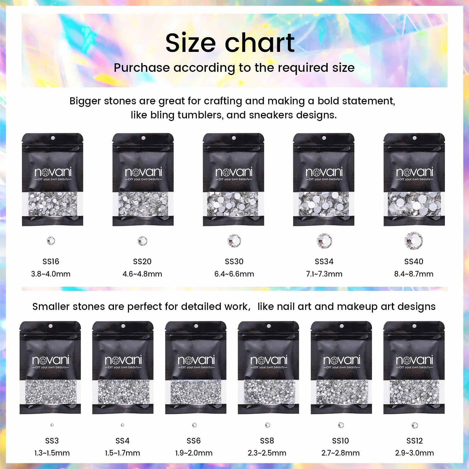 Стрази Скло Novani SS10 Кристал Прозорий, фото №5 Стрази Скло Novani SS10 Кристал Прозорий, фото №5