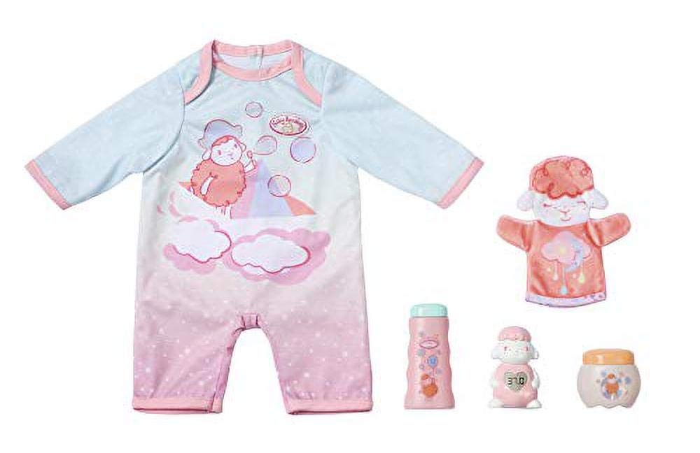 Аксессуары для кукол Zapf Creation Baby Annabell 703274 с комбинезоном, варежкой для мытья и термометром, фото №1 Аксессуары для кукол Zapf Creation Baby Annabell 703274 с комбинезоном, варежкой для мытья и термометром, фото №1