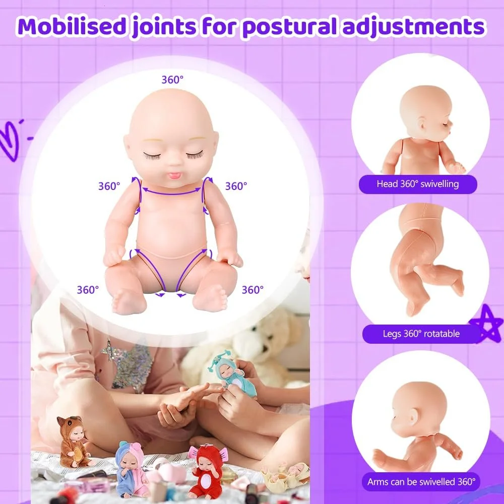 Міні Лялька Fiotha 12 шт. 9 см Різнокольоровий, фото №4