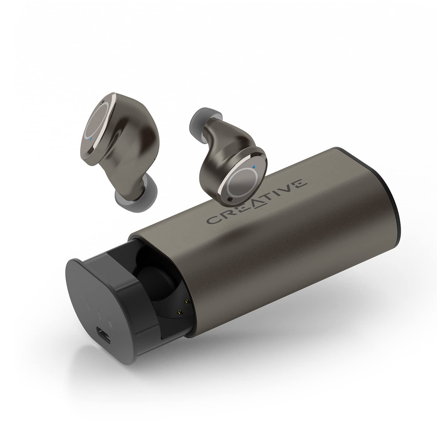 Наушники CREATIVE Outlier Pro True Wireless IPX5 Вставные Защита от пота ANC Hybrid Ambient Mode Беспроводная зарядка Bluetooth 5.2 60 часов батареи, фото №1