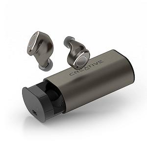 Наушники CREATIVE Outlier Pro True Wireless IPX5 Вставные Защита от пота ANC Hybrid Ambient Mode Беспроводная зарядка Bluetooth 5.2 60 часов батареи - Фото 1