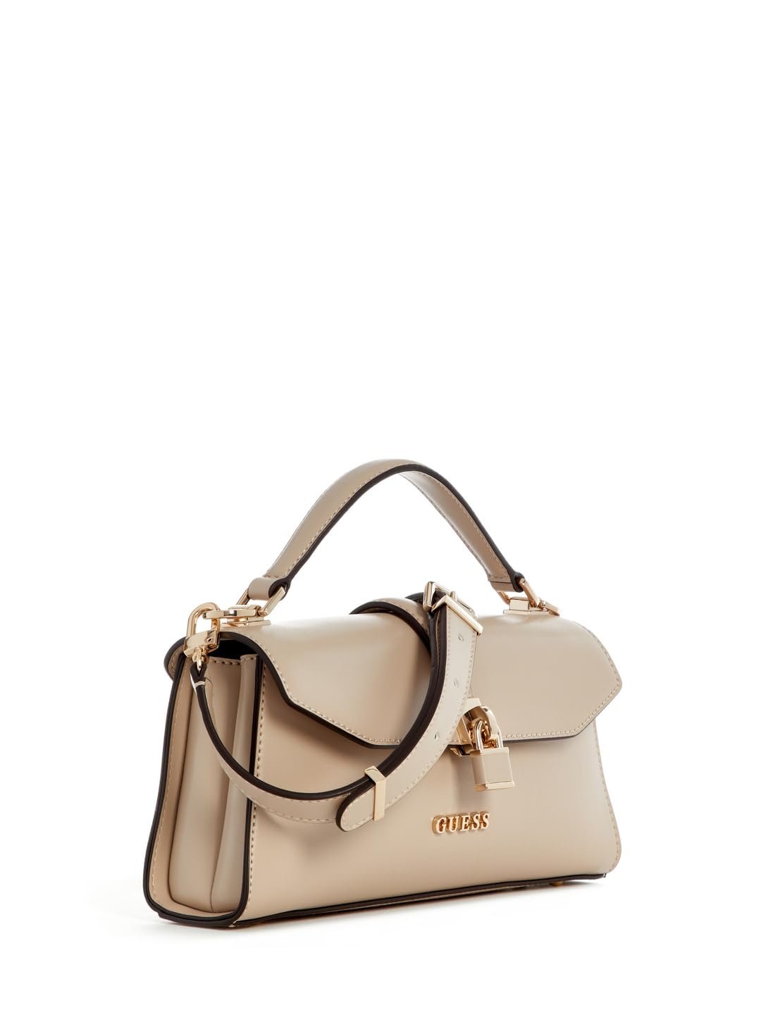 Сумка с верхней ручкой GUESS Queensland Flap Simply Taupe, фото №4