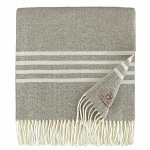 Плед Вовна мериноса Linen & Cotton Brooklyn Коричневий Натуральний (140 x 200 см) - Фото 1