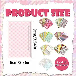 Набір наклейок та рамок для фото Fujifilm Instax Mini 11 9 8 140 шт з акриловим маркером synthetic.ua - Фото 1