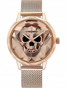 Женские аналоговые кварцевые часы Police PL16074MSR.32MM, розовое золото, браслет - Фото 1