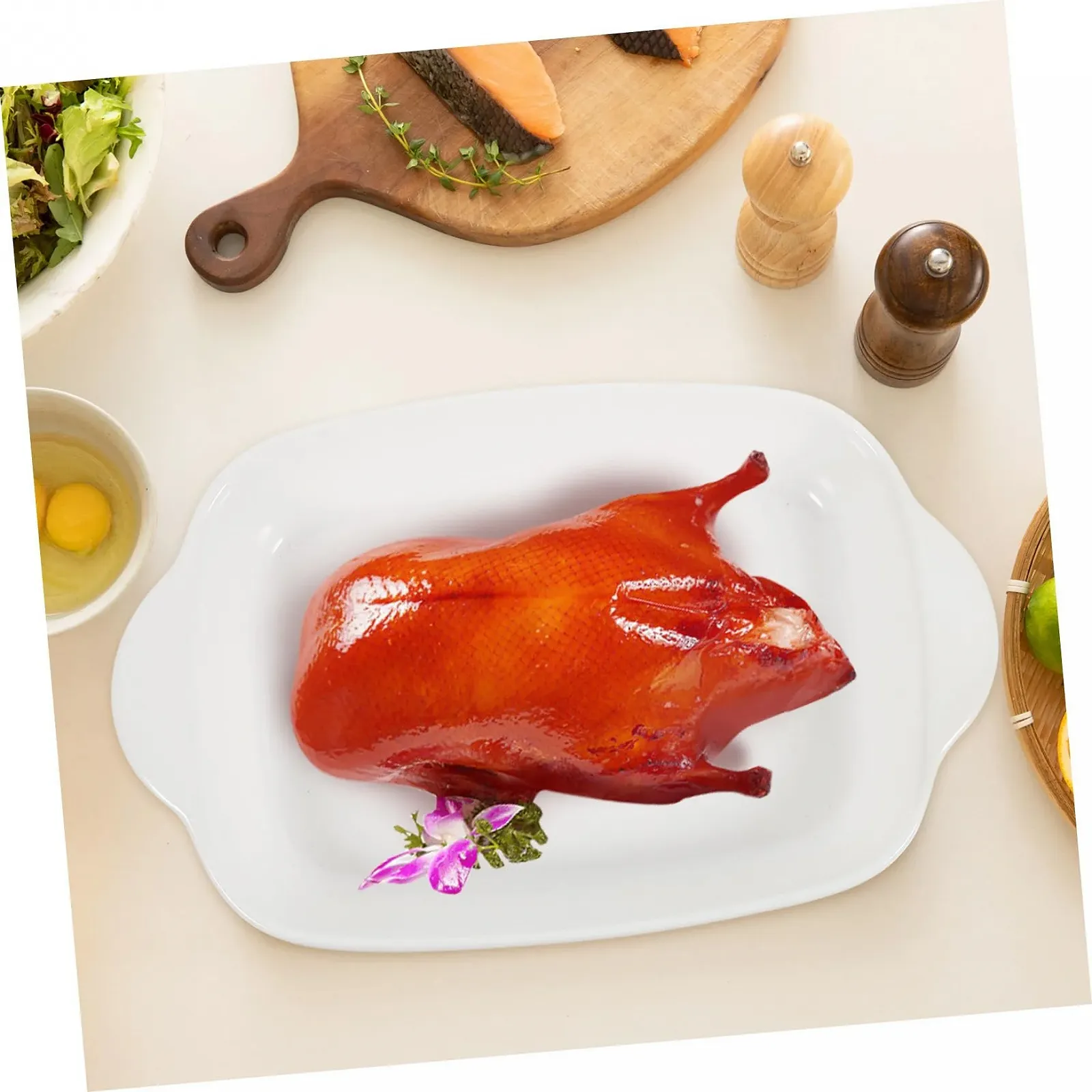 Форма для запікання GLEAVI керамічна з подвійними ручками для лазаньї піци та тортів, фото №9