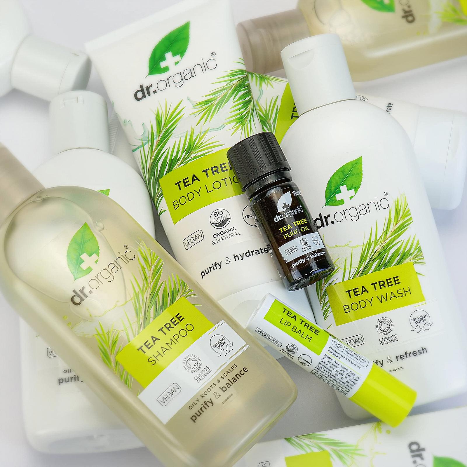 Гель для душа Dr Organic Tea Tree Body Wash Gel натуральный веганский 250 мл (2 шт. в упаковке), фото №10