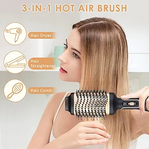 Фен-щітка One-Step 1000 W Кераміко-титанова Золотий synthetic.ua - Фото 1