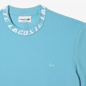 Футболка Lacoste Regular Fit Branded синяя M synthetic.ua - Фото 1
