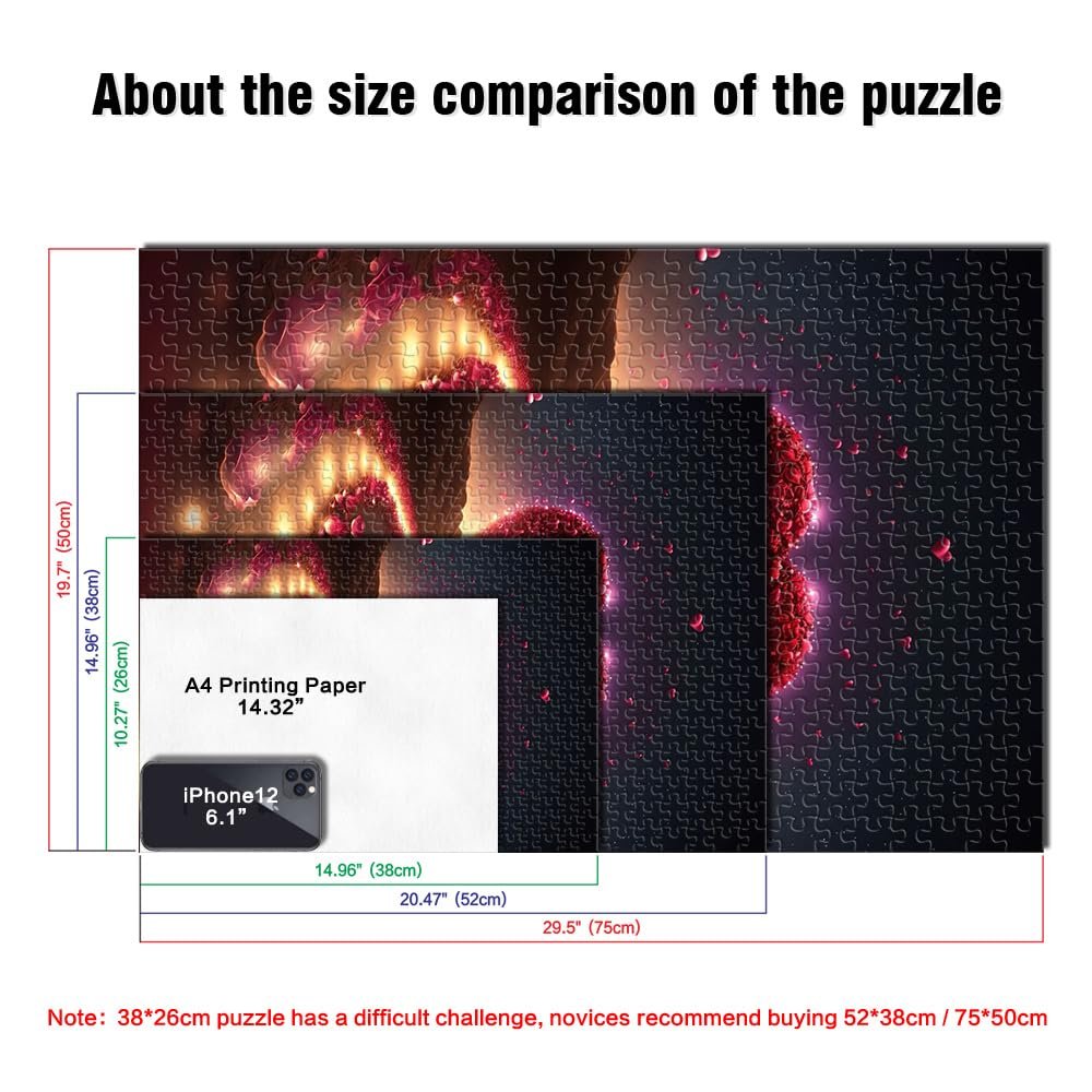 Пазл Серце на пляжі 1000 деталей картонний 26 x 38 см, фото №3