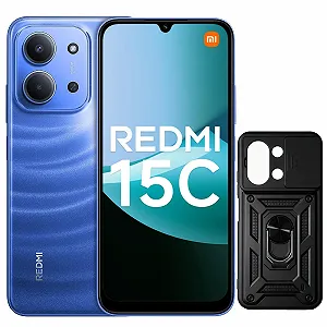Смартфон XIAOMI Redmi 15C 4 GB / 256 GB 6.9 дюйма 120 Hz 50 MP 6000 мАч Blue (с чехлом) - Фото 1