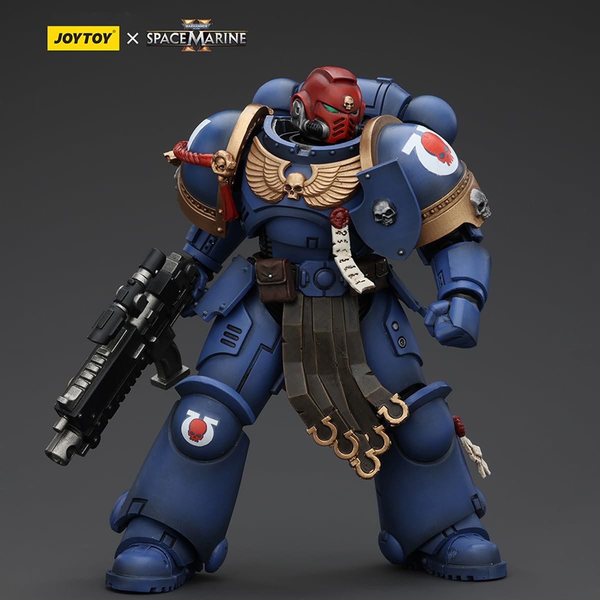 Фігурка Joytoy Warhammer 40K Space Marines 2 Ультрамарини Сержант Гадріель JT00065, Game Special Limited Edition, колекційна, масштаб 1/18, фото №5