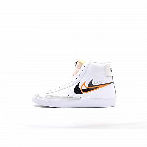 Кроссовки Nike Blazer Mid '77 Черный/Парусина-Белый мужские - Фото 1