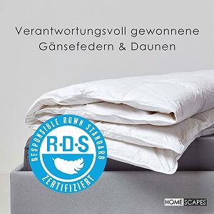 Одеяло King Size Homescapes Пух и перо белый synthetic.ua - Фото 1