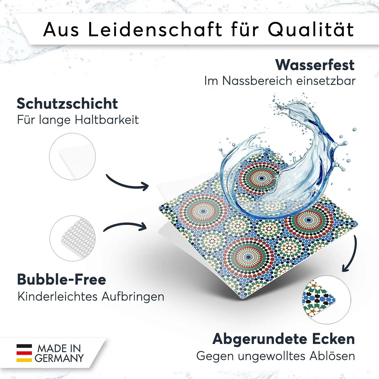 Наклейки для плитки CREATISTO 15 x 20 см 12 шт., фото №4