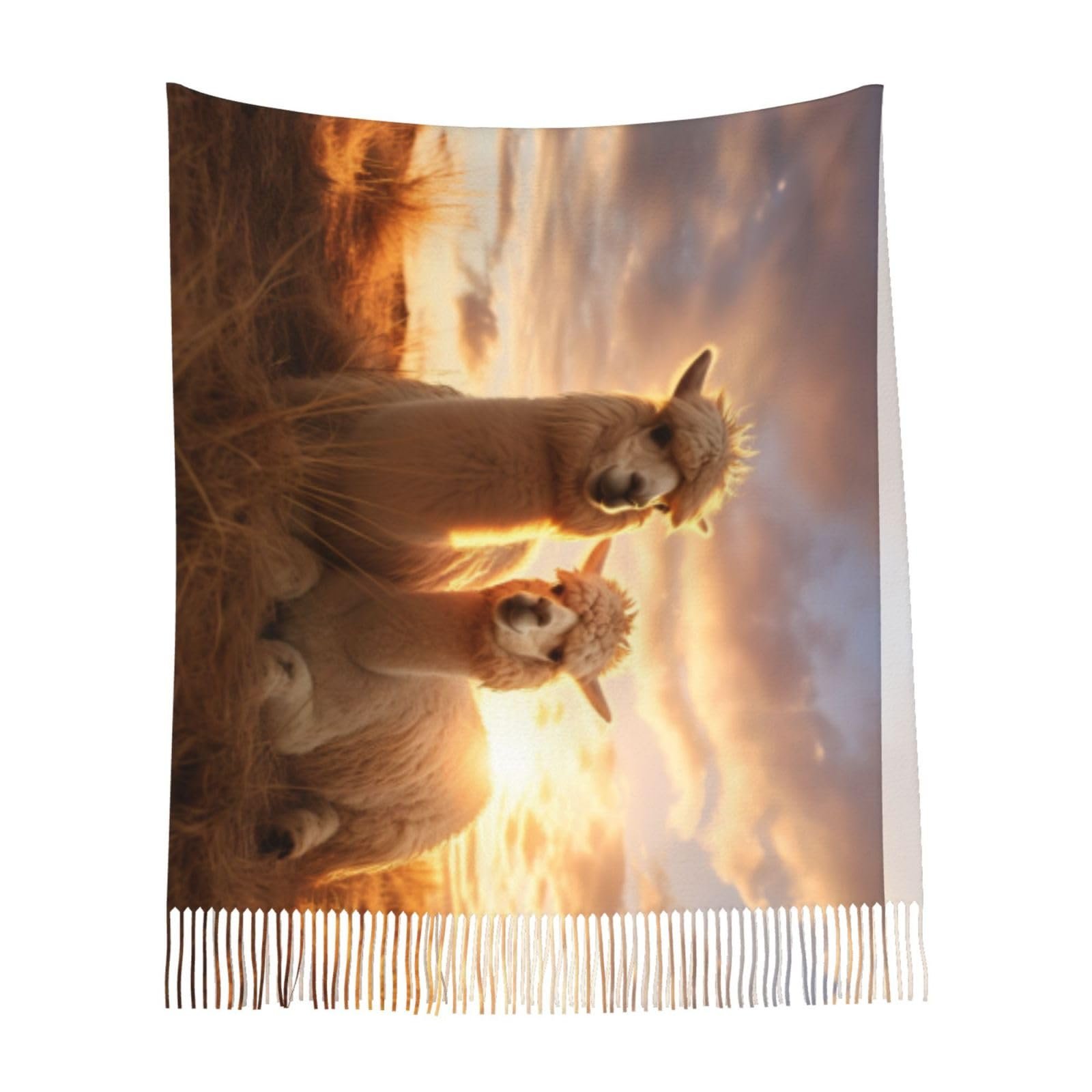 Пашміна Alpaca Llama1 Шарф для жінок Зимовий, фото №9