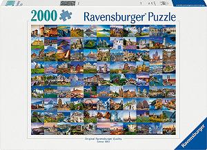 Купить Пазл Ravensburger 99 мест в Европе 2000 элементов - Фото 1 Пазл Ravensburger 99 мест в Европе 2000 элементов - Фото 1