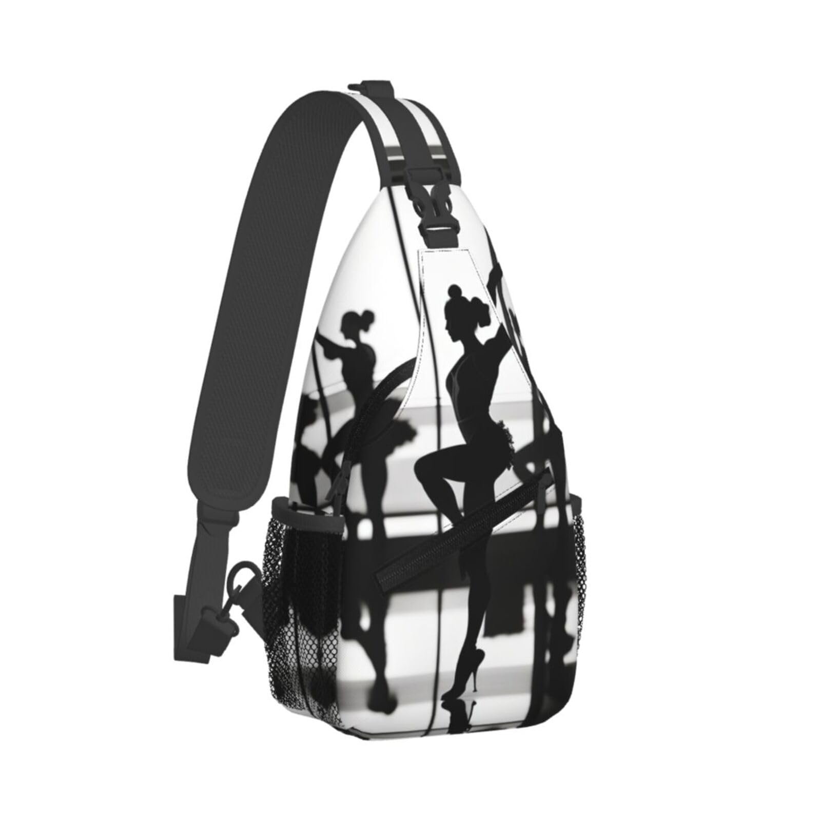 Сумка-слінг New Love Gymnastics Print Crossbody Black, фото №2